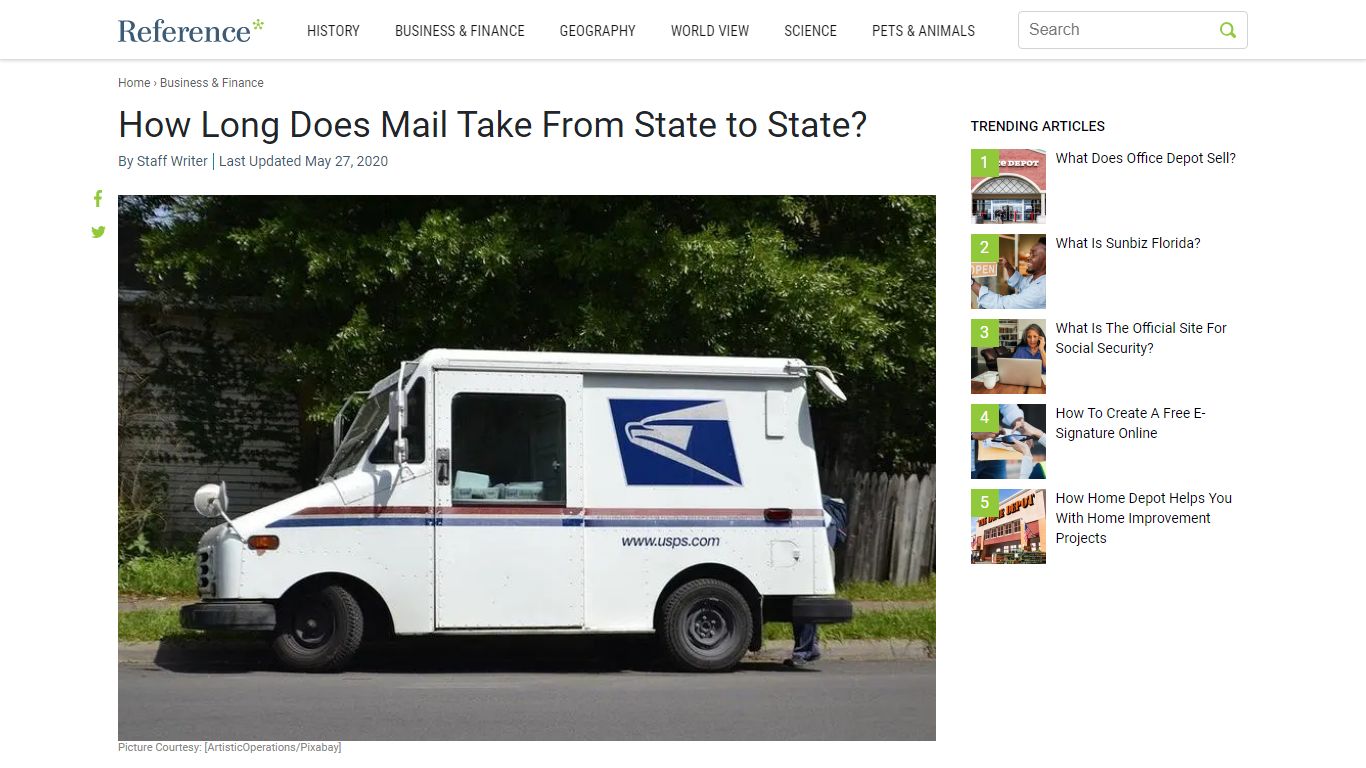 How Long Does Mail Take From State to State? - Reference.com